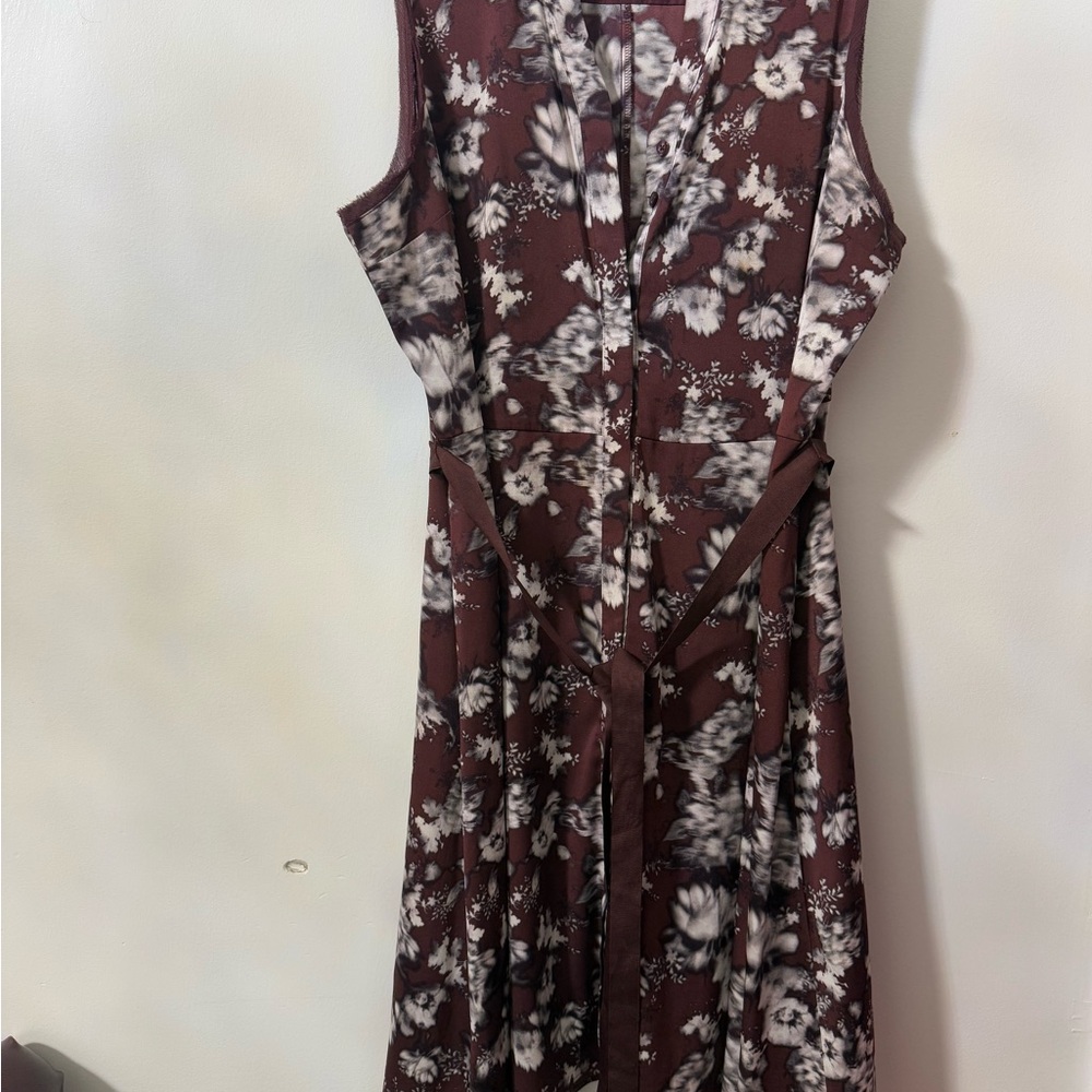 Simply Vera Vera Wang Red and White Sleeveless Maxi Sundress